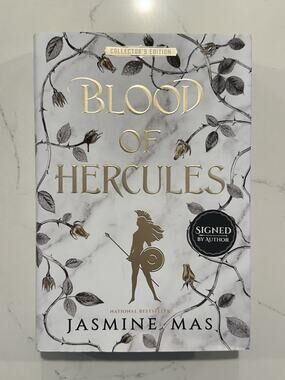 Signed-First Edition-Blood of Hercules by Jasmine Mas-Sprayed Edge-AUTOGRAPH #2